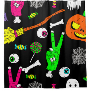 Halloween zombie skulls