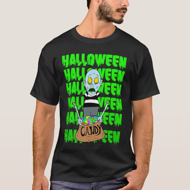 Halloween zombie T-Shirt (Front)