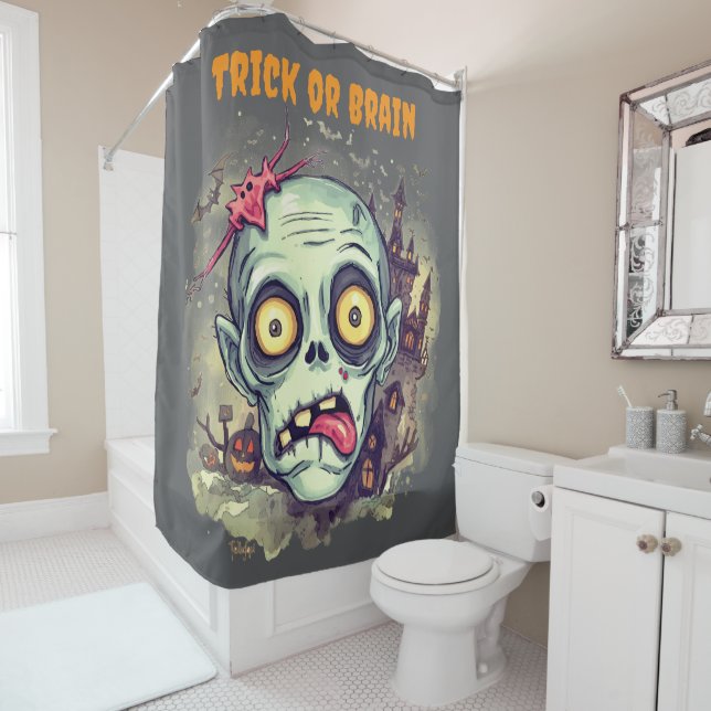 Halloween, Zombie,Trick or Brain, Scary, Spooky (In Situ)