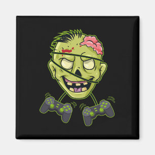 Halloween Zombie Video Gamer Controllers Boys Kids Magnet