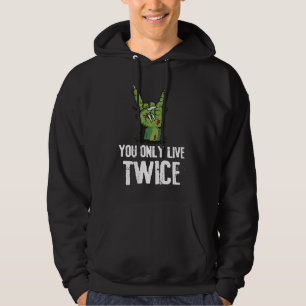 Halloween Zombie You Only Live Twice Hoodie