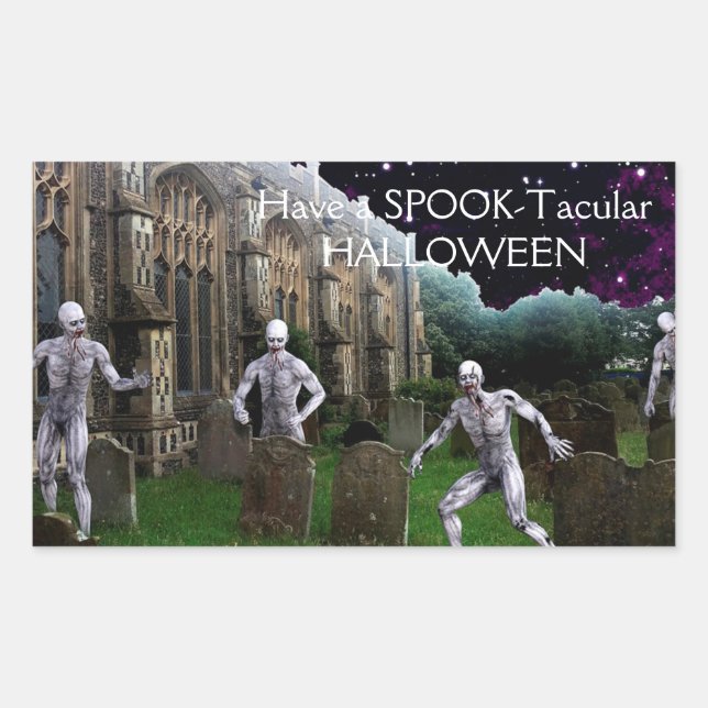 Halloween Zombies Sticker (Front)