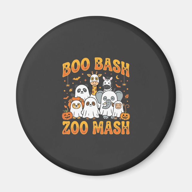 Halloween Zoo Animals Boo Bash Zoo Mash_1 Magnet (Front)