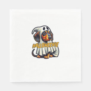 Halloweenie Funny Halloween Dachshund Dressed As A Napkin