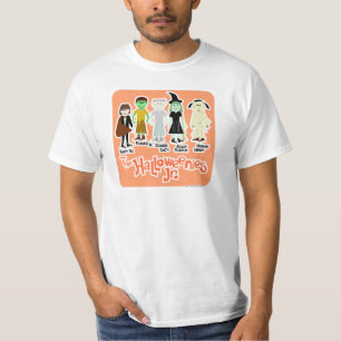 Halloweenies Junior Cartoon Halloween Characters T-Shirt