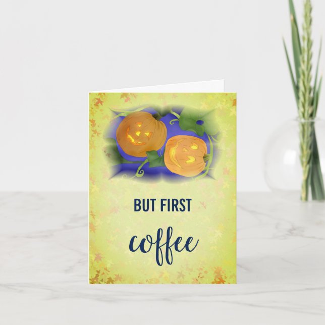 Halloweenkürbis Holiday Card (Front)