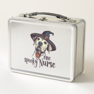 Halloween's Canine Hero One Spooky Nurse Dog   Metal Lunch Box