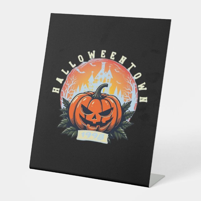 HalloweenTown 1998 Essential T-Shirt Pedestal Sign (Front)