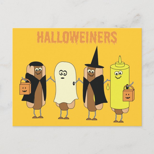 Halloweiners Postcard (Front)