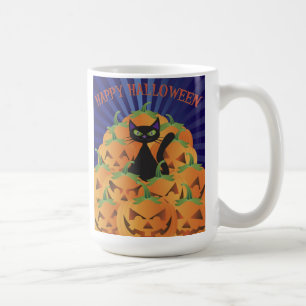 Hallowen Black Cat Mug