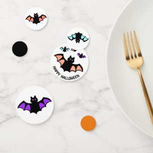 Hallowen flying bats confetti