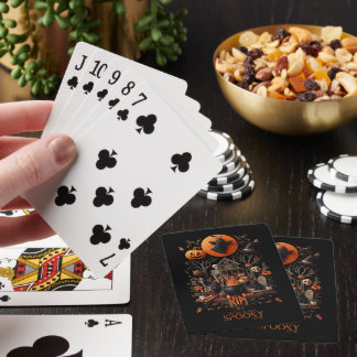 hallowen playing cards