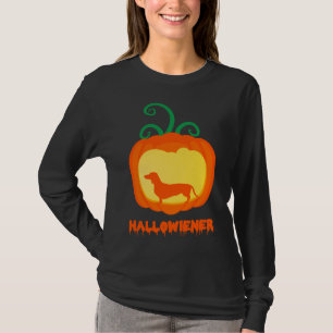 Hallowiener Pumpkin Dachshund Halloween Costume Pe T-Shirt