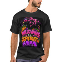 Hallowine Is My Spirit Animal Ghost Wine