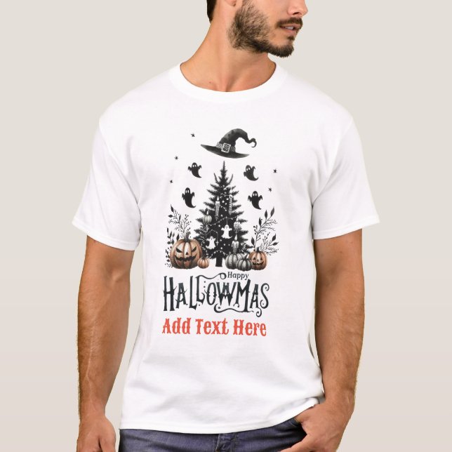 Hallowmas Halloween Christmas Mashup T-Shirt (Front)