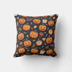 Hallowon anniversary throw pillow