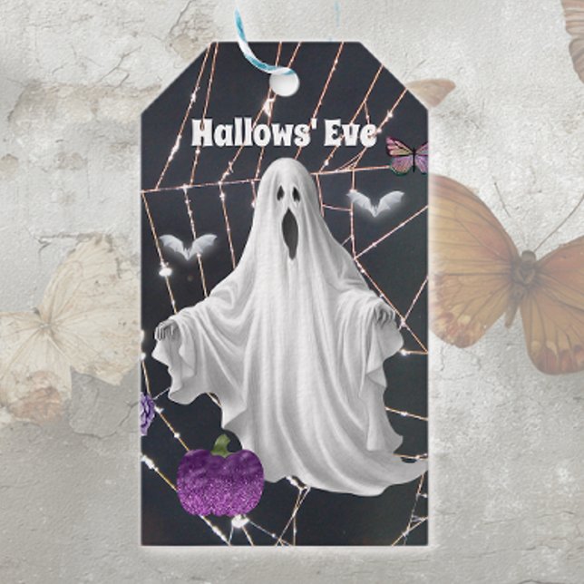 Hallows'  Eve Ghost Gift Tags (Creator Uploaded)