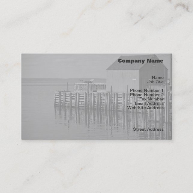 Hall's Harbour Dock Profile Card (Front)
