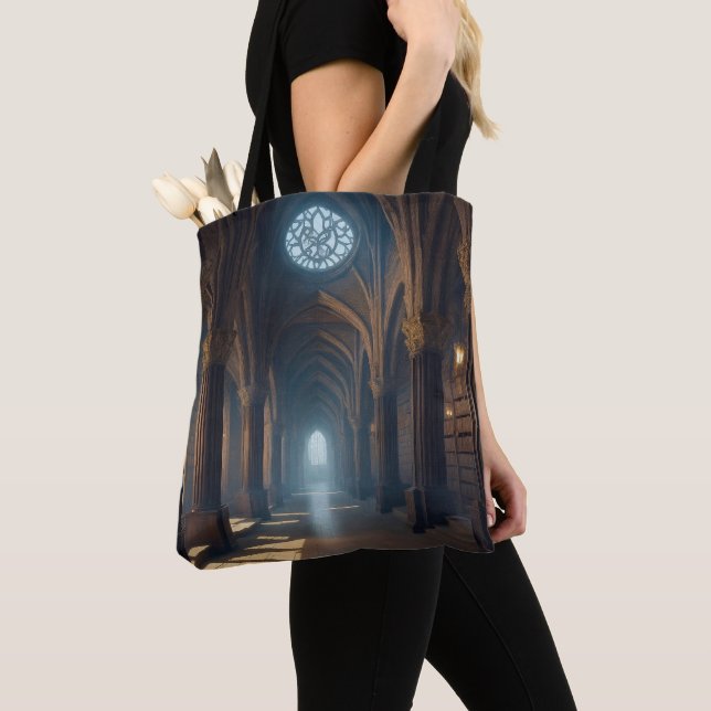 Halls of Ancient Knowledge Tote Bag (Close Up)