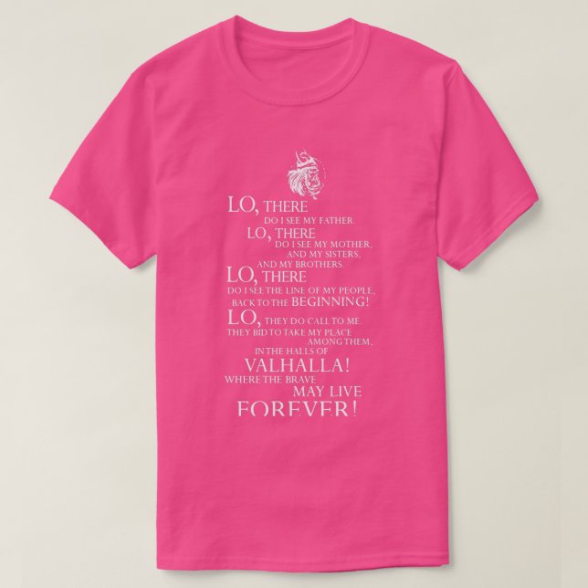 HALLS OF VALHALLA 3 T-Shirt (Design Front)