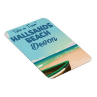Hallsands Beach Devon beach travel poster
