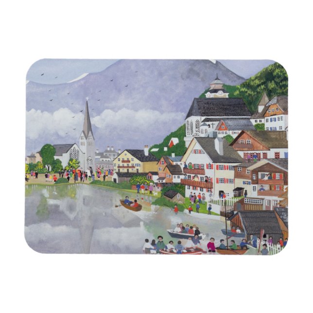 Hallstadt Austria 1995 Magnet (Horizontal)