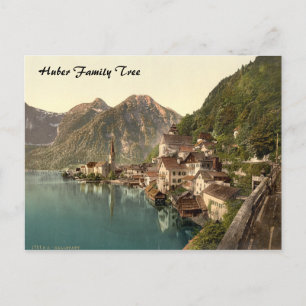 Hallstatt, Austria Family Tree Postcard