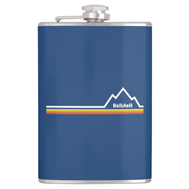 Hallstatt, Austria Hip Flask (Front)
