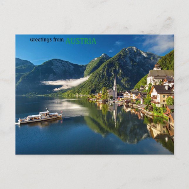 Hallstatt Austria Postcard (Front)