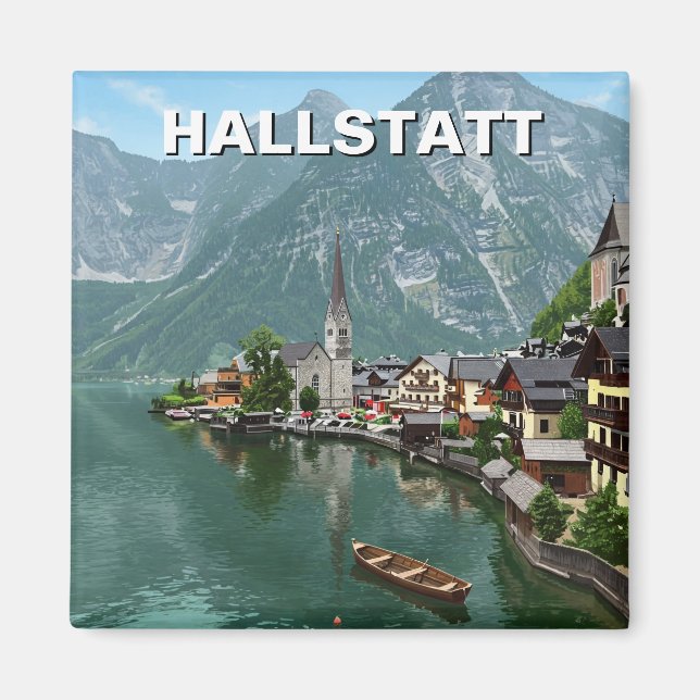 Hallstatt Austria Travel Magnet (Front)