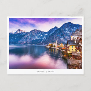 Hallstatt village Austria, Holiday Postcard