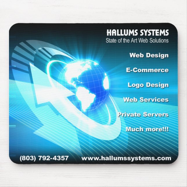 Hallums Systems Mouse Pad (Front)