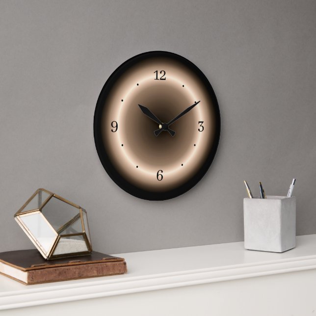 Halo de crème atmosphérique sur Tan Brown Horloge  (Bureau)