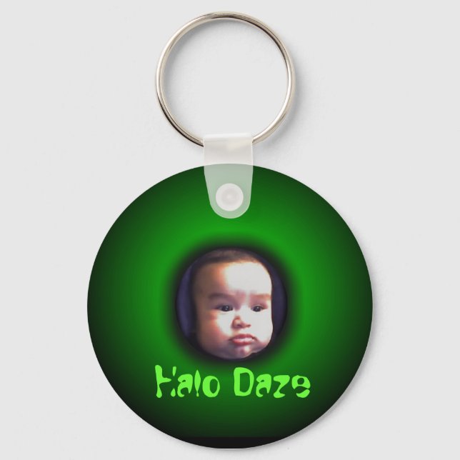 Halo-ed out, Halo Daze Keychain (Front)