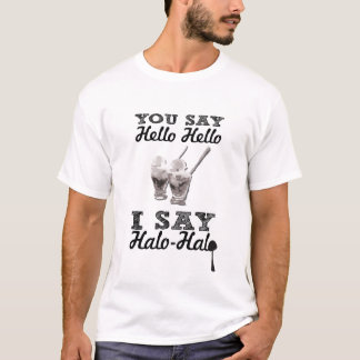 Halo Halo Black and White T-Shirt