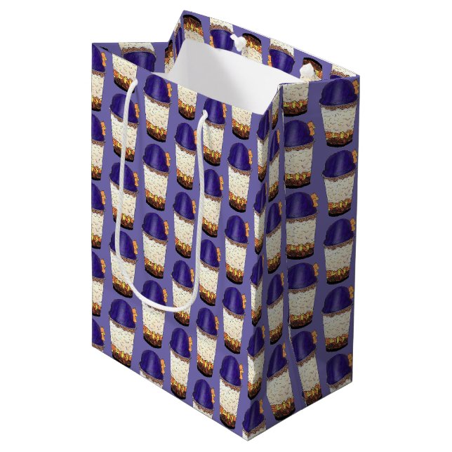 Halo-Halo (Haluhalo) Filipino Hawaiian Shave Ice Medium Gift Bag (Front Angled)