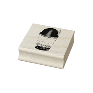 Halo-Halo (Haluhalo) Filipino Hawaiian Shave Ice Rubber Stamp