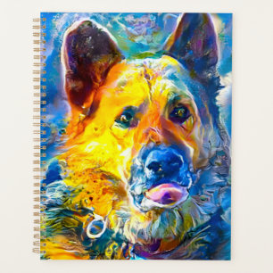 Halo: Portrait of a German Shepherd Planner