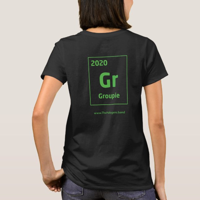 Halogens Groupie t-shirt (Back)