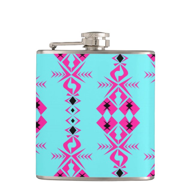 Halona ~ Of Happy Fortune Hip Flask (Front)