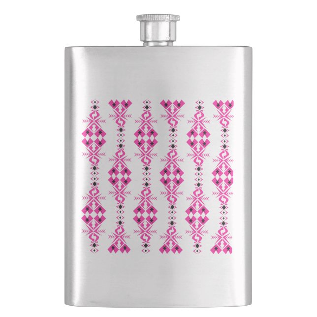 Halona ~ Of Happy Fortune Hip Flask (Front)