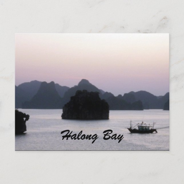 halong silhouette postcard (Front)