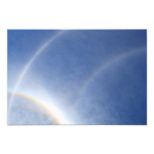 Halos around the sun photo print