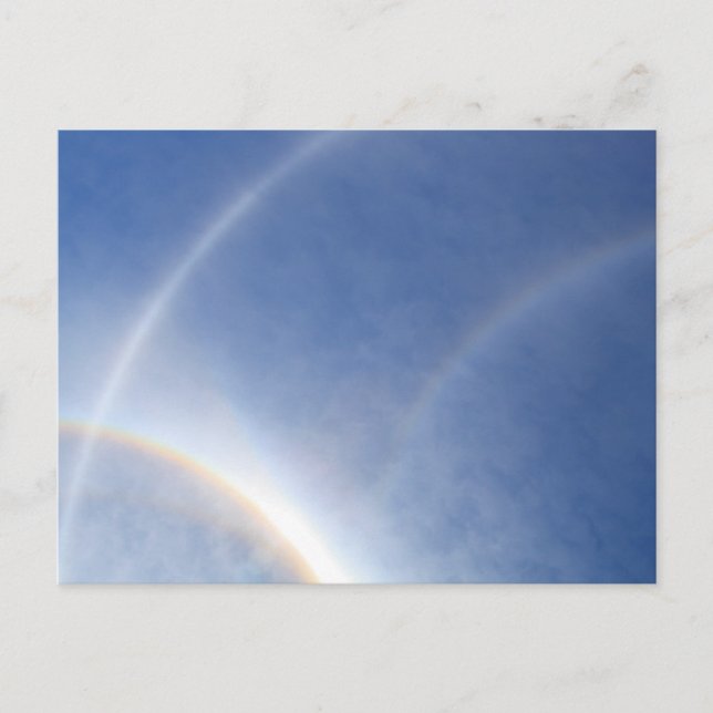 Halos around the sun postcard (Front)