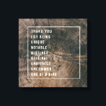 Halos of Grain #4 (12x12) Canvas Print<br><div class="desc">This striking photograph is enriched with potent words to convey great commendability and character:

Thank you
For being
Unique
Notable
Distinct
Original
Unrivaled
Uncommon
One of a kind</div>