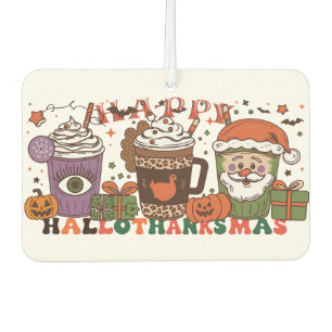 "HaloThanksMas" Meaningful Gift for Holiday Season Air Freshener