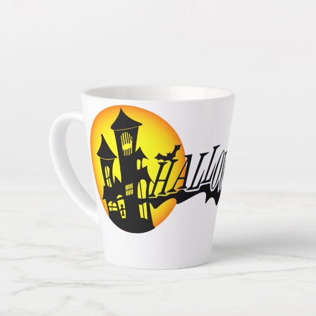 haloween  latte mug (Left Angle)