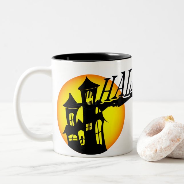 haloween mug (With Donut)