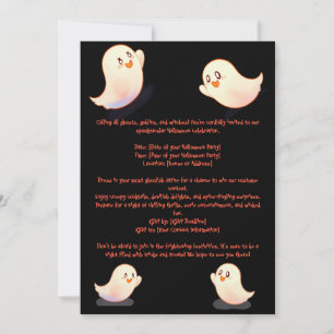 Haloween Pumpkins Invitation
