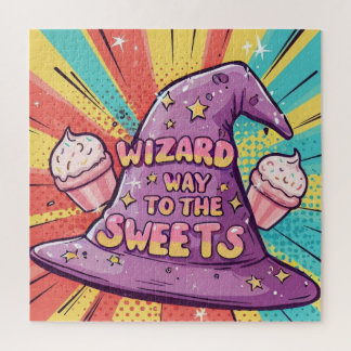 Haloween-Wizard Way to the Sweets Jigsaw Puzzle